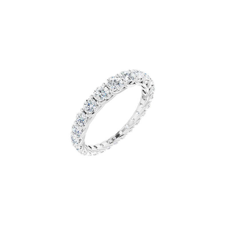 1 1/3 ct tw Eternity Lab Grown Anniversary Band in 14K White Gold...
