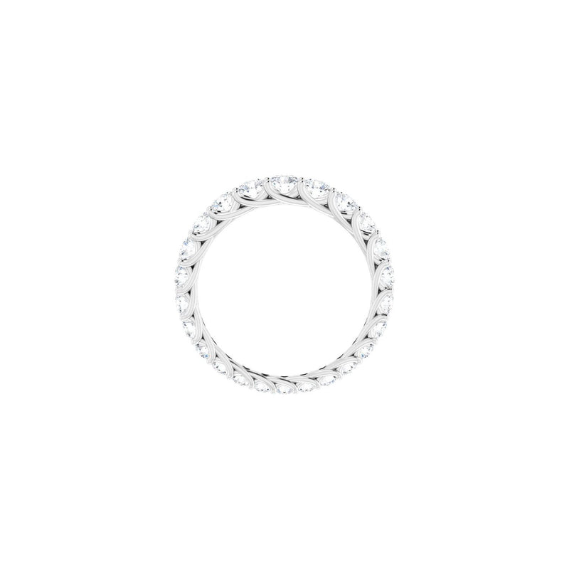 1 1/3 ct tw Eternity Lab Grown Anniversary Band in 14K White Gold... - view 2