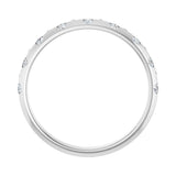 1/6 ct tw Gypsy-Set Lab Grown Anniversary Band in 14K White Gold... - view 2
