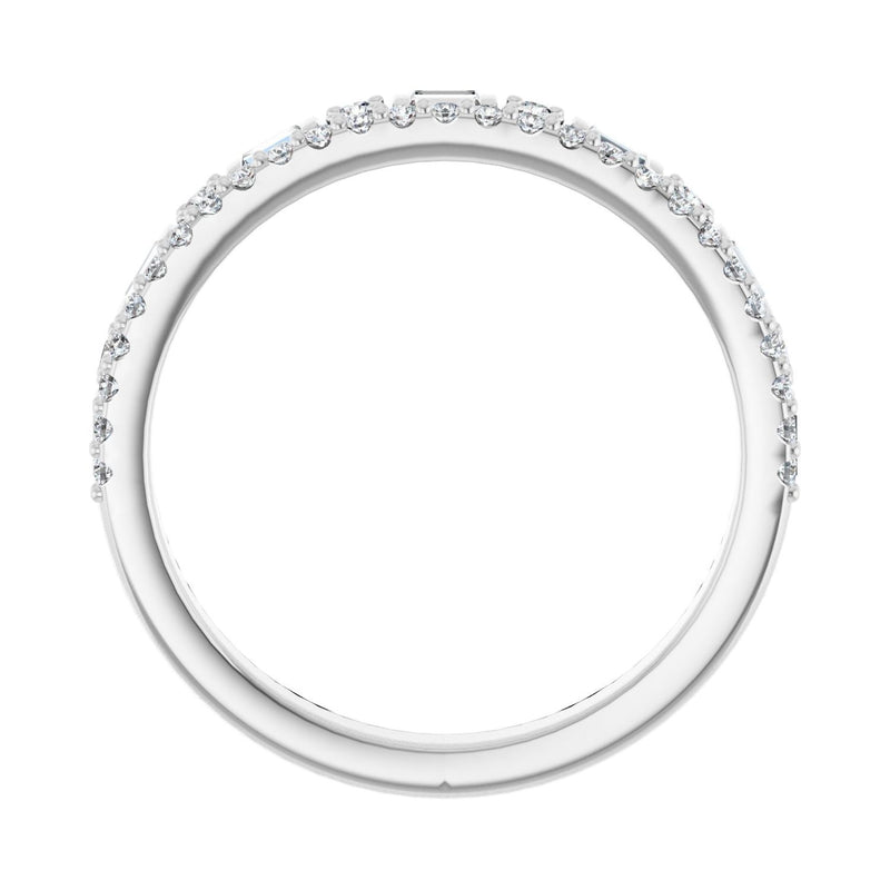 1/2 ct tw Diamond Lab Grown Anniversary Band in 14K White Gold... - view 2