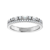 1/2 ct tw Diamond Lab Grown Anniversary Band in 14K White Gold... - view 3