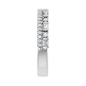 1/2 ct tw Diamond Lab Grown Anniversary Band in 14K White Gold... - view 4