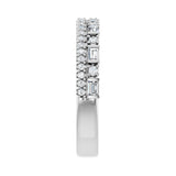 1/2 ct tw Diamond Lab Grown Anniversary Band in 14K White Gold... - view 4