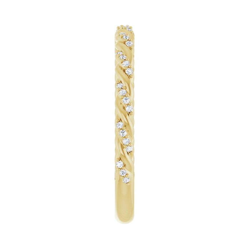 1/10 ct tw Accented Lab Grown Anniversary Band in 14K White Gold... - view 4