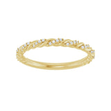 1/10 ct tw Accented Lab Grown Anniversary Band in 14K White Gold... - view 3