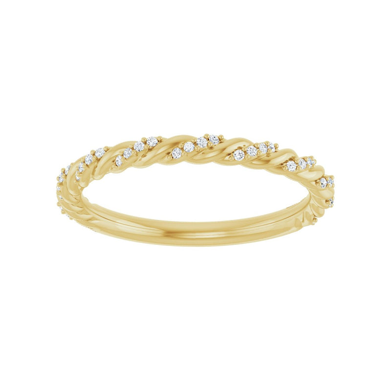 1/10 ct tw Accented Lab Grown Anniversary Band in 14K White Gold... - view 3
