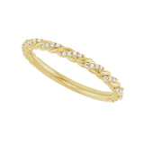 1/10 ct tw Accented Lab Grown Anniversary Band in 14K White Gold... - view 5