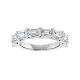 2 3/4 ct tw Diamond Lab Grown Anniversary Band in 14K White Gold... - view 3