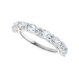 1 1/2 ct tw Diamond Lab Grown Anniversary Band in 14K White Gold... - view 5