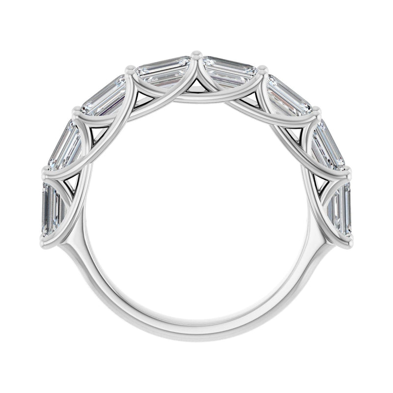 2 3/4 ct tw Diamond Lab Grown Anniversary Band in 14K White Gold... - view 2