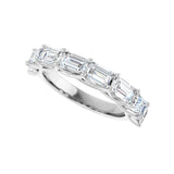2 3/4 ct tw Diamond Lab Grown Anniversary Band in 14K White Gold... - view 5