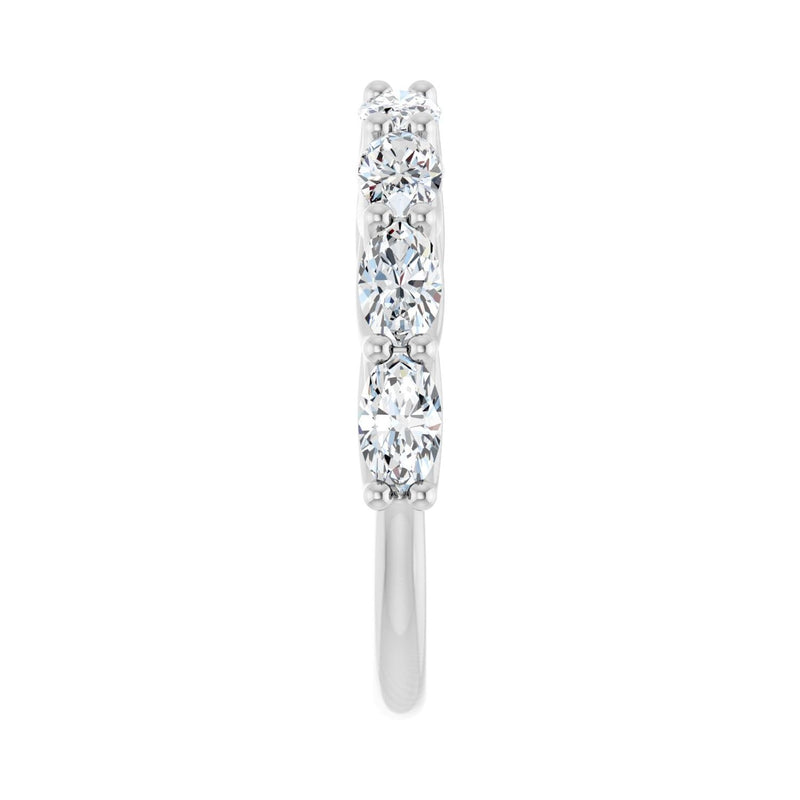 1 1/2 ct tw Diamond Lab Grown Anniversary Band in 14K White Gold... - view 4
