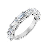 2 3/4 ct tw Diamond Lab Grown Anniversary Band in 14K White Gold...
