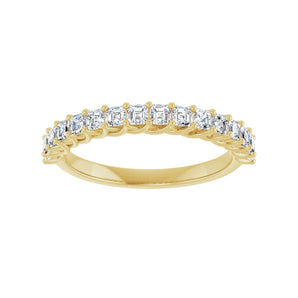 1 1/8 ct tw Diamond Lab Grown Anniversary Band in 14K White Gold... - view 3