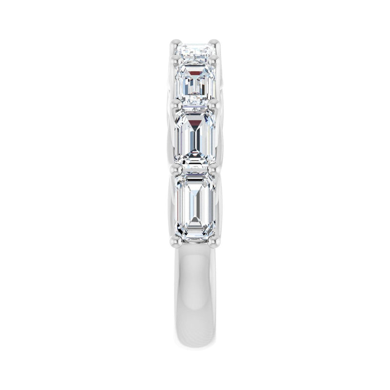 2 3/4 ct tw Diamond Lab Grown Anniversary Band in 14K White Gold... - view 4