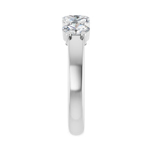 1 7/8 ct tw Five-Stone Shared-Prong Lab Grown Anniversary Band in... - view 4