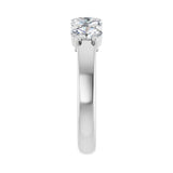 1 7/8 ct tw Five-Stone Shared-Prong Lab Grown Anniversary Band in... - view 4