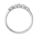 1 7/8 ct tw Five-Stone Shared-Prong Lab Grown Anniversary Band in... - view 2