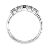 1 3/4 ct tw Five-Stone Shared-Prong Lab Grown Anniversary Band in... - view 2