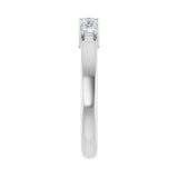1 ct tw Five-Stone Shared-Prong Lab Grown Anniversary Band in 14K... - view 4
