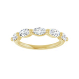 1 1/3 ct tw Shared-Prong Lab Grown Anniversary Band in 14K White ... - view 3
