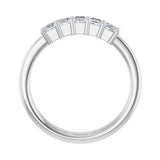 1 ct tw Five-Stone Shared-Prong Lab Grown Anniversary Band in 14K... - view 2