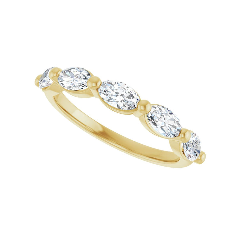 1 1/3 ct tw Shared-Prong Lab Grown Anniversary Band in 14K White ... - view 5