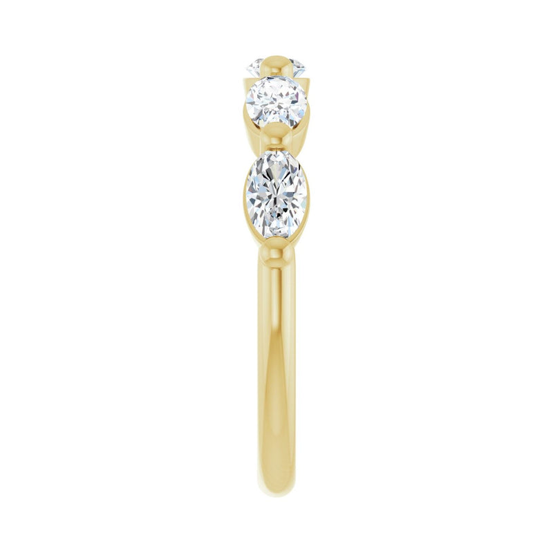 1 1/3 ct tw Shared-Prong Lab Grown Anniversary Band in 14K White ... - view 4