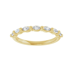 1 ct tw Shared-Prong Lab Grown Anniversary Band in 14K White Gold... - view 3