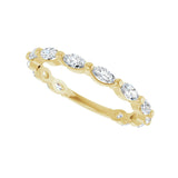 1 1/2 ct tw Shared-Prong Lab Grown Anniversary Band in 14K White ... - view 5