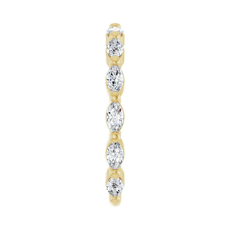 1 1/2 ct tw Shared-Prong Lab Grown Anniversary Band in 14K White ... - view 4