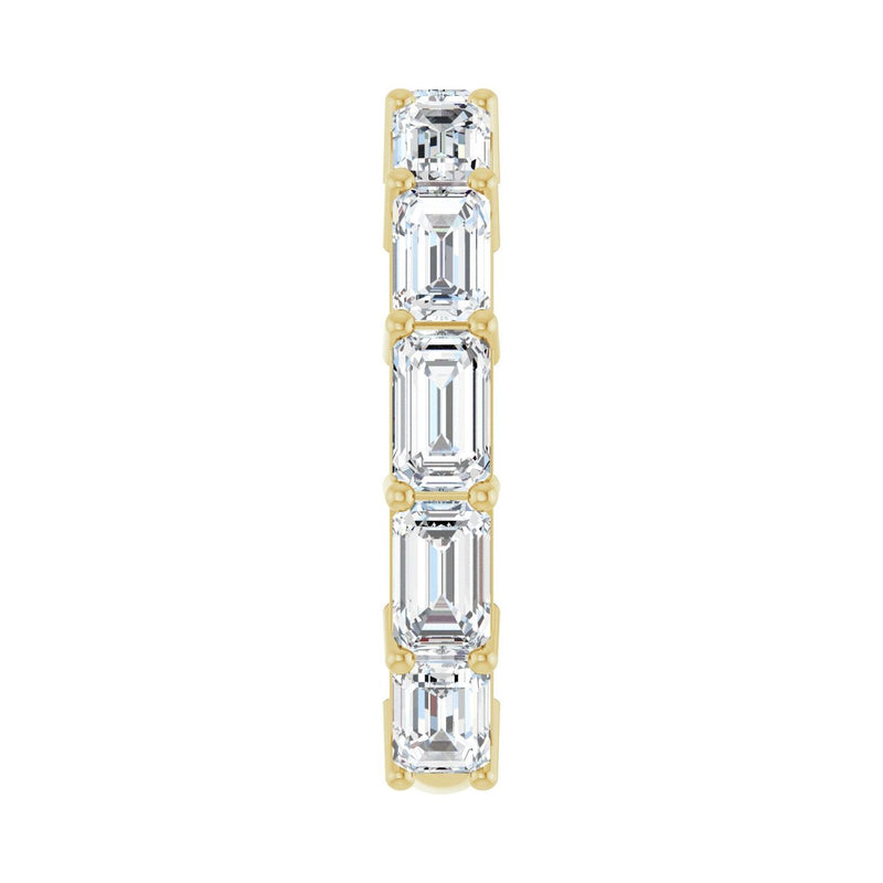 3 3/8 ct tw Shared-Prong Lab Grown Anniversary Band in 14K White ... - view 4