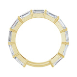 3 3/8 ct tw Shared-Prong Lab Grown Anniversary Band in 14K White ... - view 2