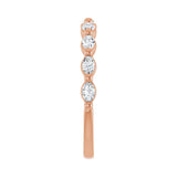 1/2 ct tw Shared-Prong Lab Grown Anniversary Band in 14K White Go... - view 4