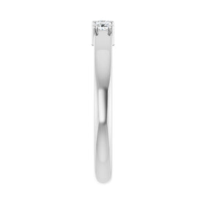 1 1/2 ct tw Three-Stone Lab Grown Anniversary Band in 14K White G... - view 4