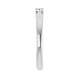 1 1/2 ct tw Three-Stone Lab Grown Anniversary Band in 14K White G... - view 4