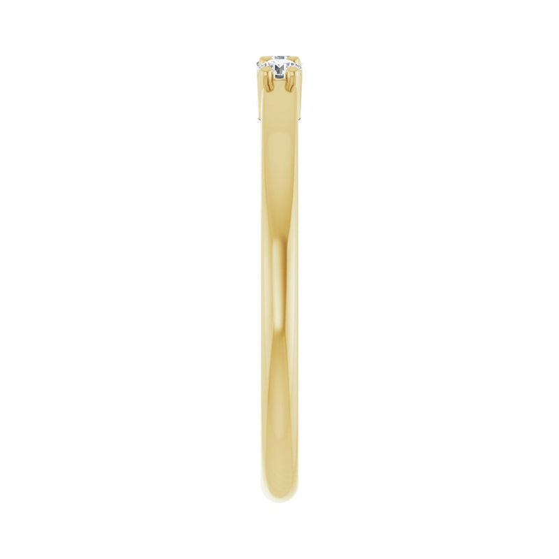 1/3 ct tw Three-Stone Lab Grown Anniversary Band in 14K White Gol... - view 4