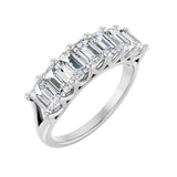 2 1/6 ct tw Diamond Lab Grown Anniversary Band in 14K White Gold...