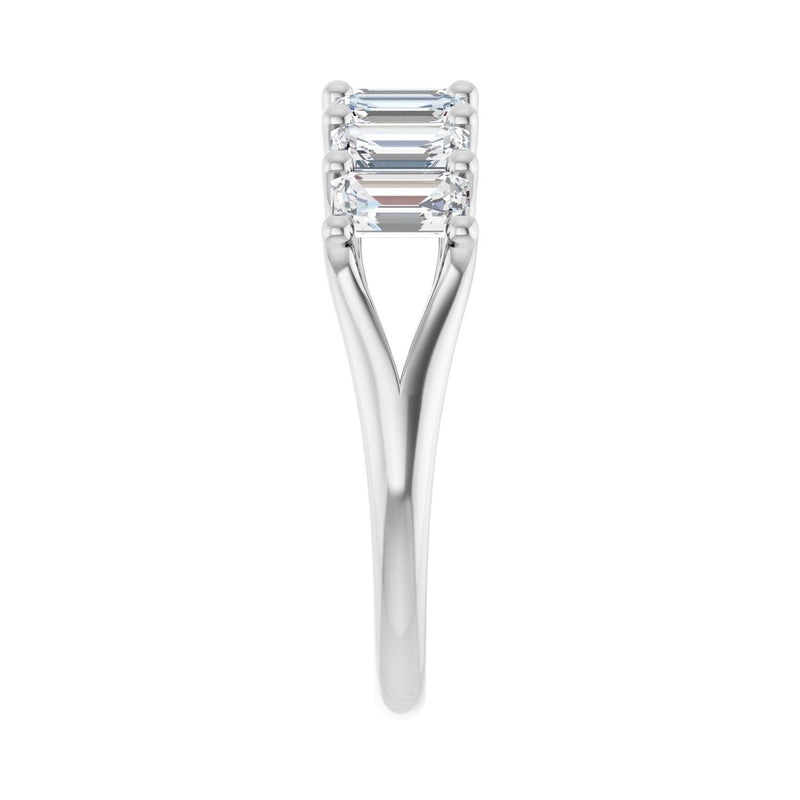 2 1/6 ct tw Diamond Lab Grown Anniversary Band in 14K White Gold... - view 4