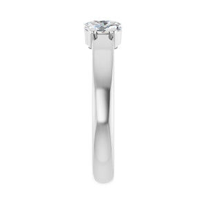 1 1/8 ct tw Three-Stone Lab Grown Anniversary Band in 14K White G... - view 4