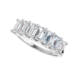 2 1/6 ct tw Diamond Lab Grown Anniversary Band in 14K White Gold... - view 5
