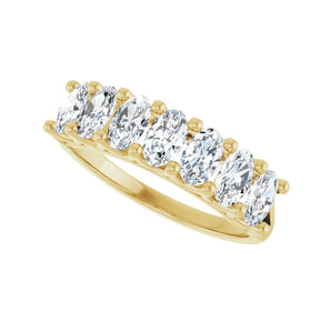 1 1/3 ct tw Diamond Lab Grown Anniversary Band in 14K White Gold... - view 5