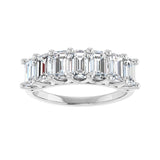 2 1/6 ct tw Diamond Lab Grown Anniversary Band in 14K White Gold... - view 3