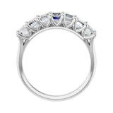2 1/6 ct tw Diamond Lab Grown Anniversary Band in 14K White Gold... - view 2