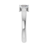 1 ct tw Three-Stone Lab Grown Anniversary Band in 14K White Gold... - view 4