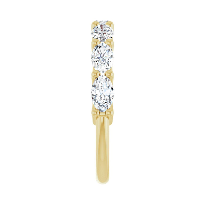 1 1/3 ct tw Diamond Lab Grown Anniversary Band in 14K White Gold... - view 4