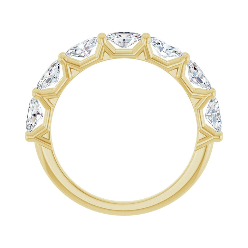 1 1/3 ct tw Diamond Lab Grown Anniversary Band in 14K White Gold... - view 2