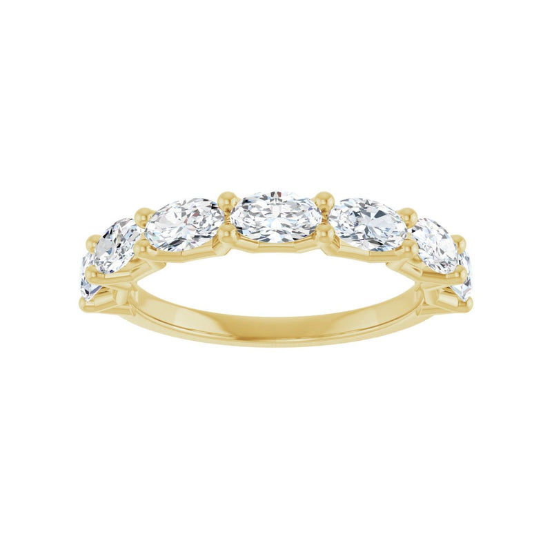 1 1/3 ct tw Diamond Lab Grown Anniversary Band in 14K White Gold... - view 3