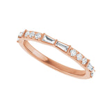3/8 ct tw Diamond Lab Grown Anniversary Band in 14K White Gold... - view 5