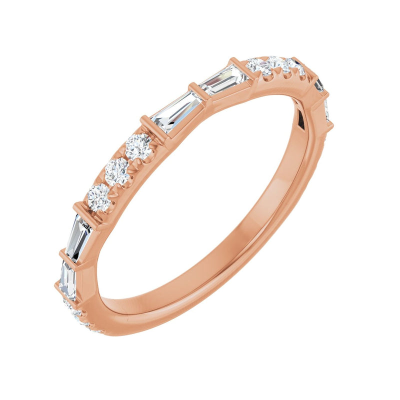 3/8 ct tw Diamond Lab Grown Anniversary Band in 14K White Gold...